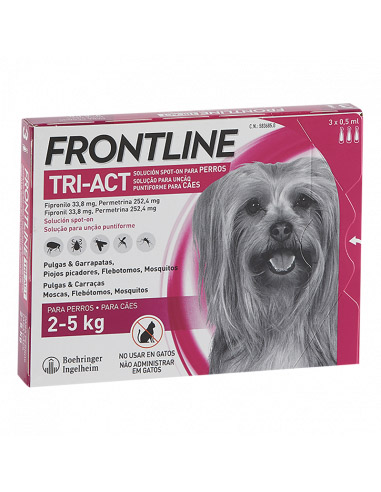 FRONTLINE TRI-ACT 3 PIPETAS 2 a 5 kg