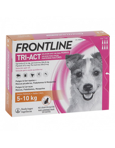 FRONTLINE TRI-ACT 6 PIPETAS 5 a 10 kg