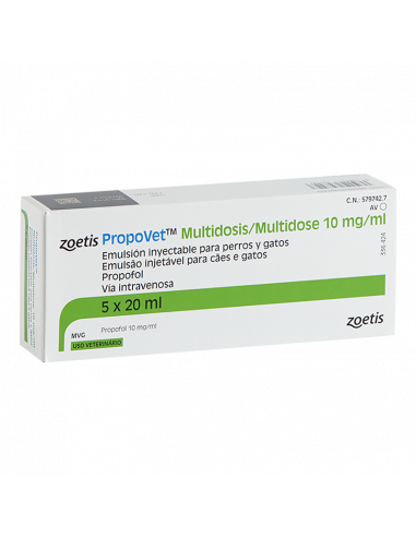PROPOVET MULTIDOSIS 10 mg/ml 5 Viales...