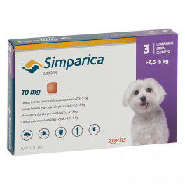 SIMPARICA 10 mg de 2,5 a 5...