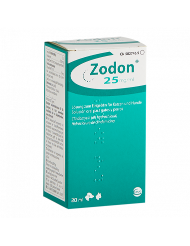 ZODON 25 mg/ml SOLUCION ORAL GATOS Y...