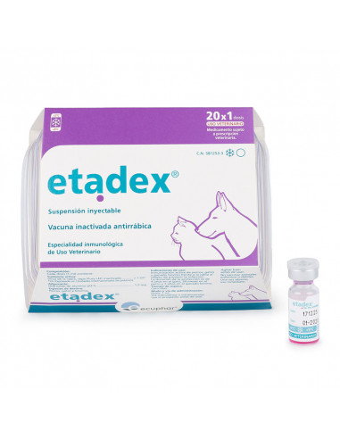 ETADEX RABIA 20 viales x 1 mL