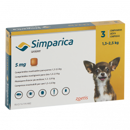 SIMPARICA 5 mg 1,3 - 2,5 kg...