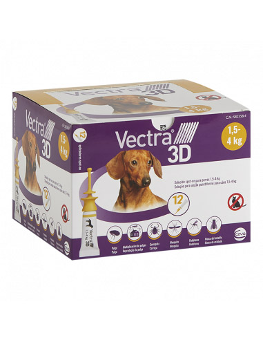 VECTRA 3D XS DOG 1,5-4 kg (12 Pip)
