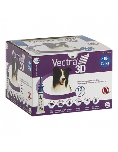 VECTRA 3D M DOG 10-25 Kg (12 Pip)