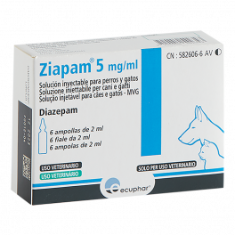 ZIAPAM 5 mg (6 AMPOLLAS x 2...