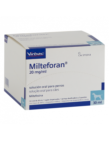 MILTEFORAN 20 mg/ml SOLUCION ORAL 30 ml
