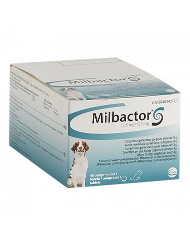 MILBACTOR PERROS 12,5 mg/125 mg 48...