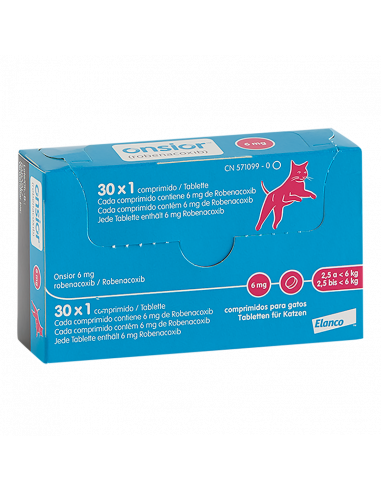 ONSIOR 6 mg (Gatos) 30 comprimidos