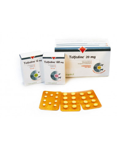TOLFEDINE 6 mg 20 comprimidos