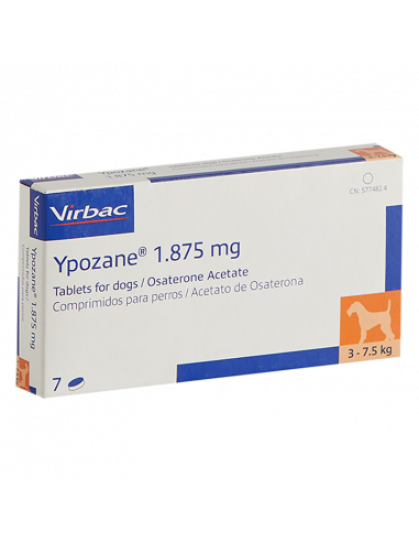 YPOZANE 1,875 mg COMPRIMIDOS PERROS...