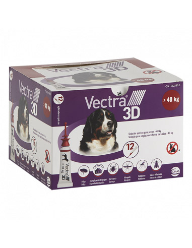 VECTRA 3D XL DOG +40 Kg (12 Pip)