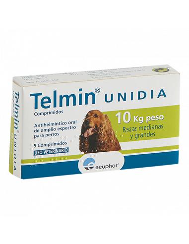 TELMIN UNIDIA COMPRIMIDOS 10 KG 5...