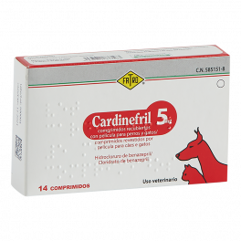 CARDINEFRIL 5 MG 14 CDOS.