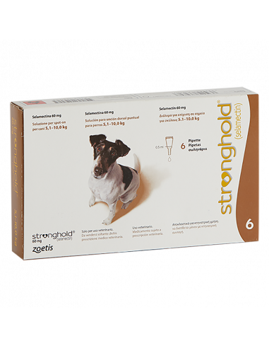 STRONGHOLD 60 mg 5 a 10 kg 6 Pipetas