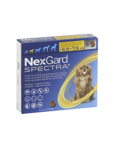 NEXGARD SPECTRA 3 Comprimidos S (3,5...