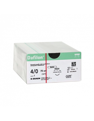 DAFILON AZUL 4/0 DS24 - 75 cm (12 ud)