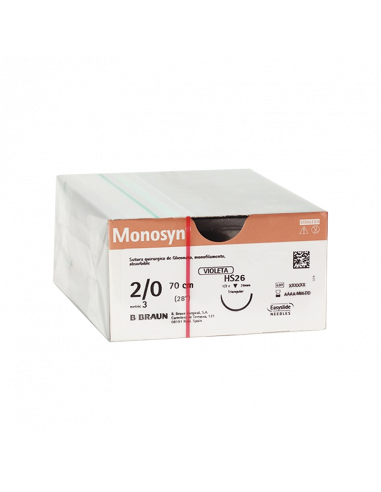 MONOSYN VIOLET 2/0 HS26 - 70 cm