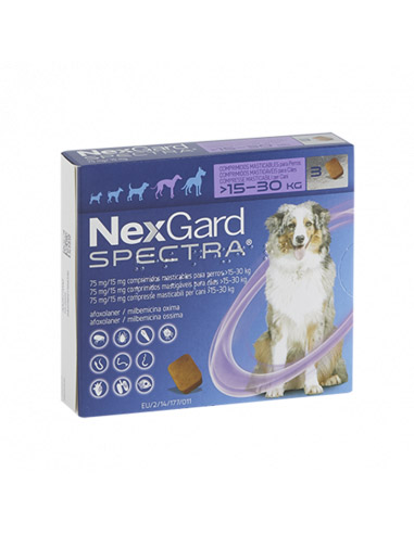 NEXGARD SPECTRA 3 Comprimidos L (15 a...