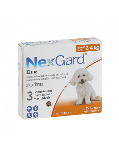 NEXGARD 3 Comprimidos 11 mg (2 a 4 kg)