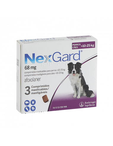 NEXGARD 3 Comprimidos 68 mg (10 a 25 kg)