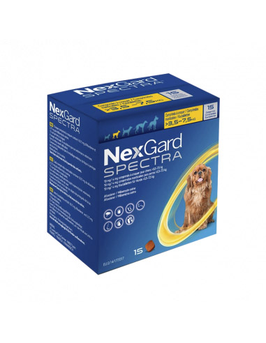 NEXGARD SPECTRA 15 Comprimidos S (3,5...