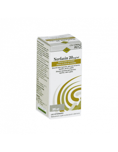 NERFASIN 20 mg/ml SOLUCION INYECTABLE...