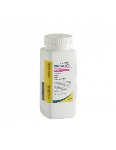RIMADYL PALATABLE 50 mg 100 Comprimidos