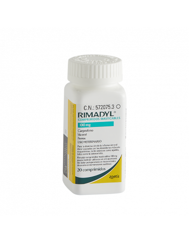 RIMADYL PALATABLE 20 mg 100 Comprimidos