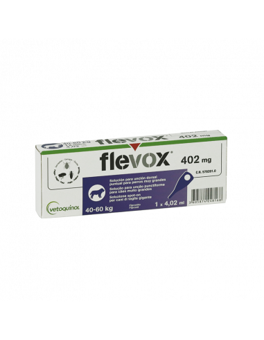 FLEVOX 402 mg PERROS (40-60 kg) 1 pipeta