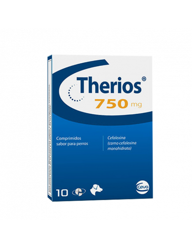 THERIOS 750 mg 10 comprimidos sabor...