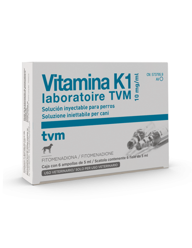 VITAMINA K1 INYECTABLE 10 mg/ml (6 x...