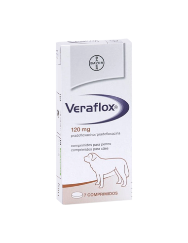 VERAFLOX 120 mg 7 Comprimidos (Perros...
