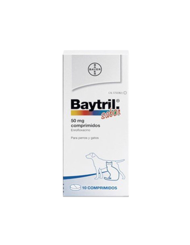 BAYTRIL SABOR 50 mg 10 Comprimidos