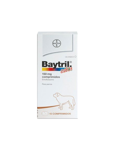 BAYTRIL SABOR 150 mg 10 Comprimidos