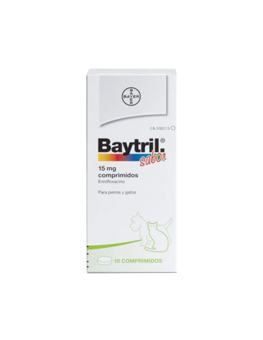 BAYTRIL SABOR 15 mg COMPRIMIDOS 10...