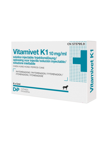 Vitamivet K1 INYECTABLE 10 mg/ml (6 x...