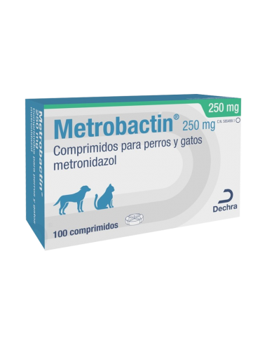 METROBACTIN 250 MG 100 COMP GATO/PERRO