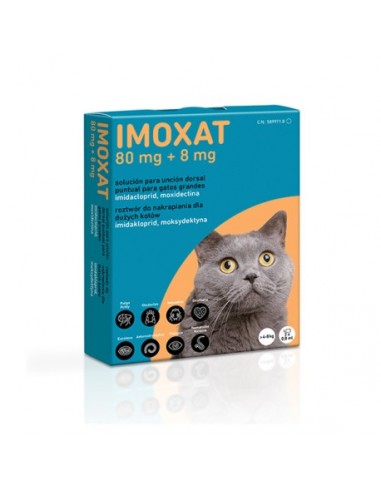 IMOXAT 80MG + 8MG 3PIP X 0,8ML 4-8KG...