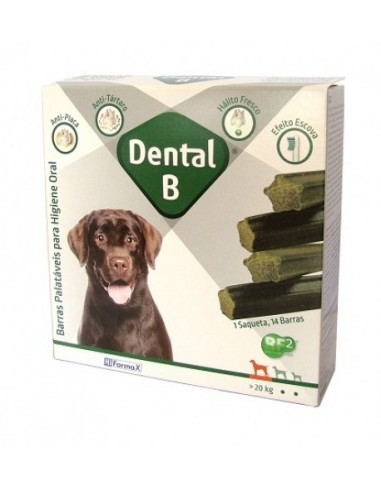 DENTAL-B "L" 14 BARRAS PERRO +20 KG