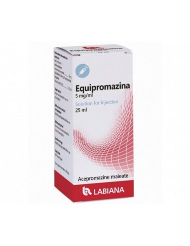 EQUIPROMAZINA 5 MG/ML INY 25 ML EQUINO