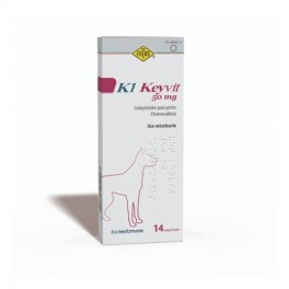 K1 KEYVIT 50MG 14 COMP PERRO