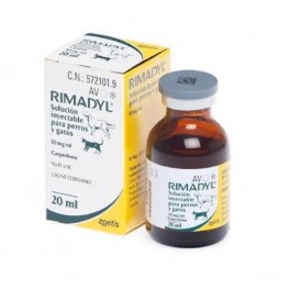 RIMADYL 50 MG/ML INY 20 ML...