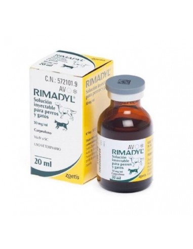 RIMADYL 50 MG/ML INY 20 ML PERRO/GATO