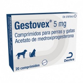 GESTOVEX 5 MG 20 COMP PERRA...