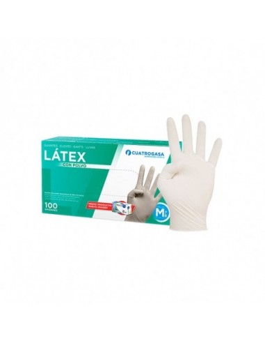 GUANTES LATEX CON POLVO TALLA: S 100UD