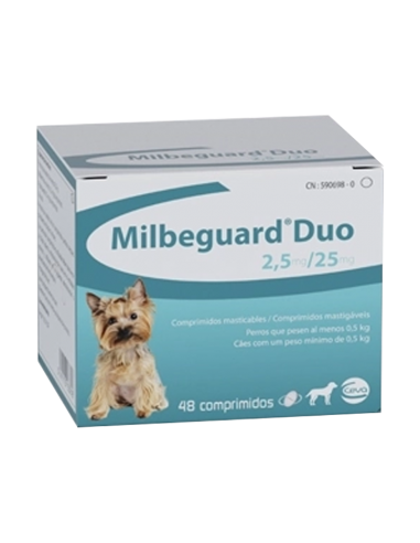 MILBEGUARD DUO 2,5 MG/ 25 MG PERRO...