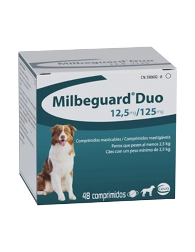 MILBEGUARD DUO 12,5 MG/ 125 MG PERRO...